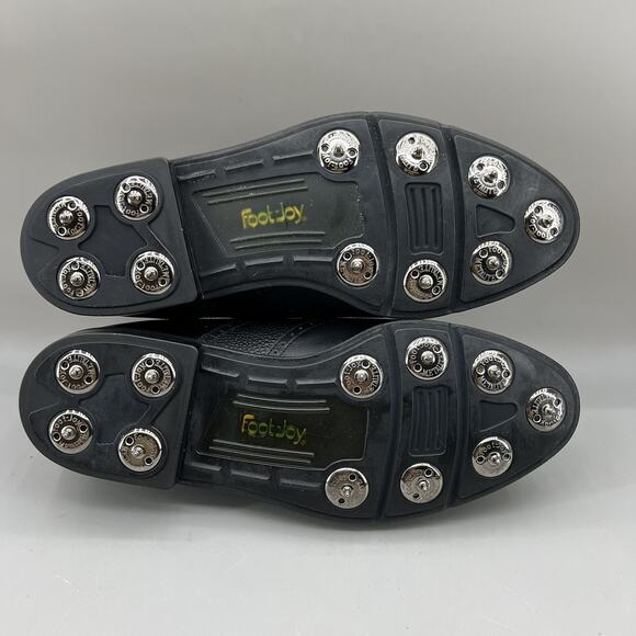Footjoy DryJoys Spiked Golf Cleats Men Size 8 M Black Brogue Wingtip Lace Shoes main image 7